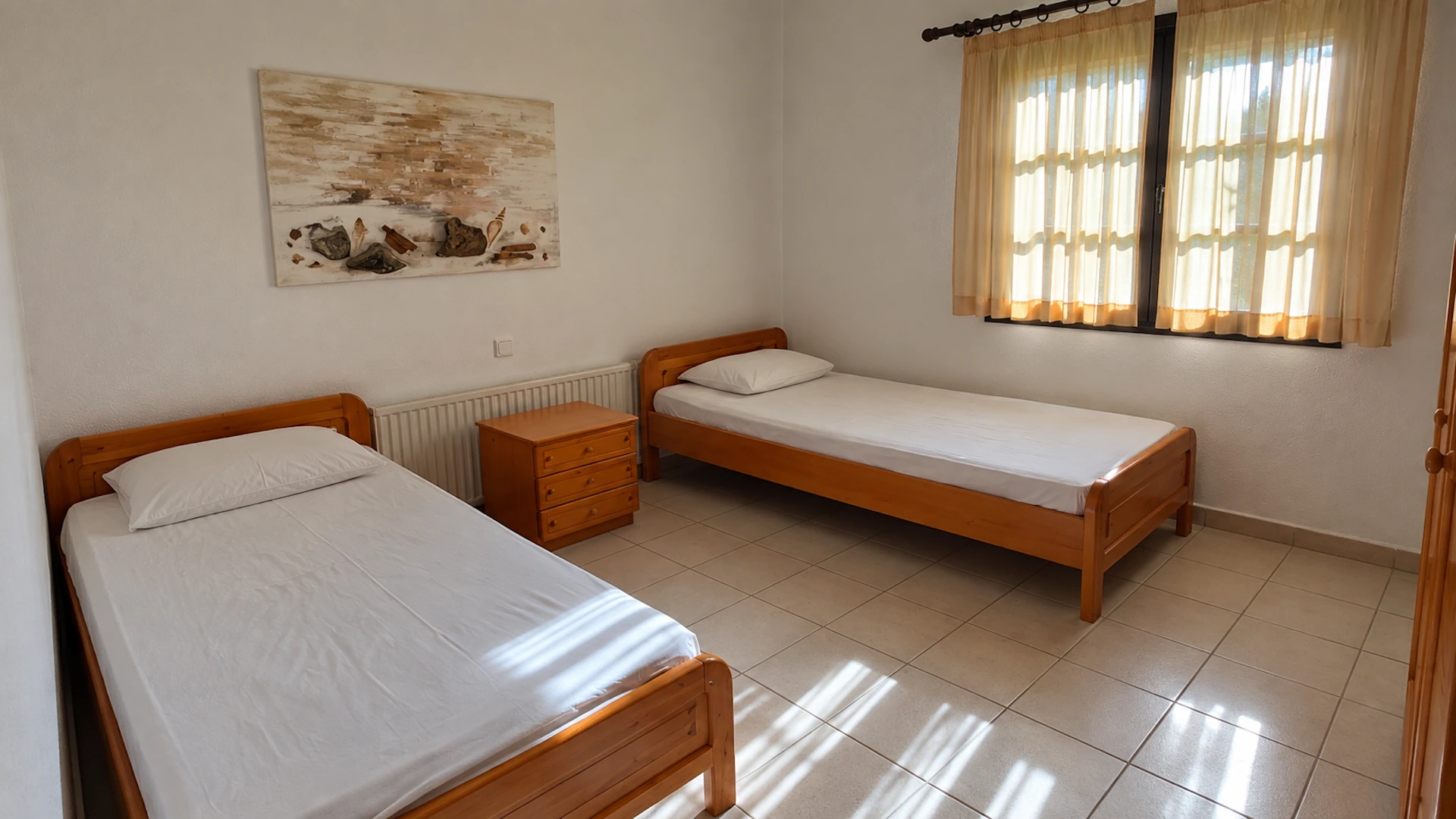 Villa Nefeli twin bedroom